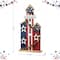 Glitzhome® 30" Patriotic Americana Wooden Birdhouse Porch Decor